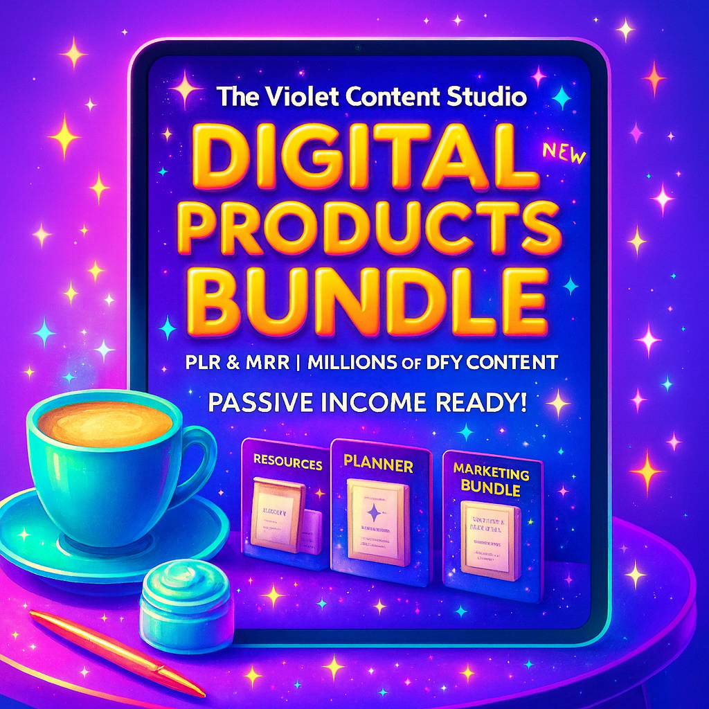 The Blush Content Studio, DFY Digital Products Bundle for Passive Income