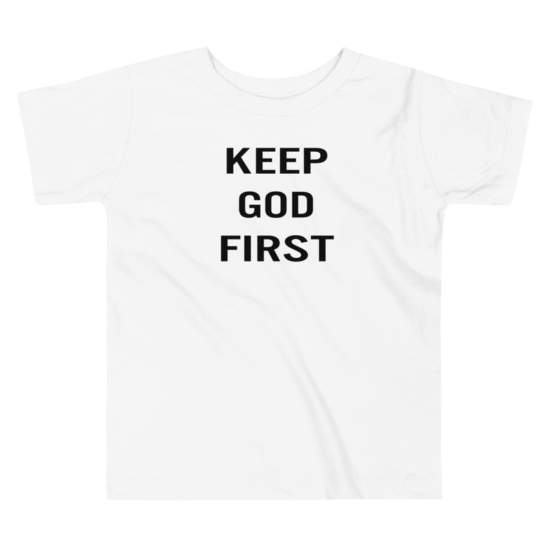 God 1st Toddler Short Sleeve Tee
