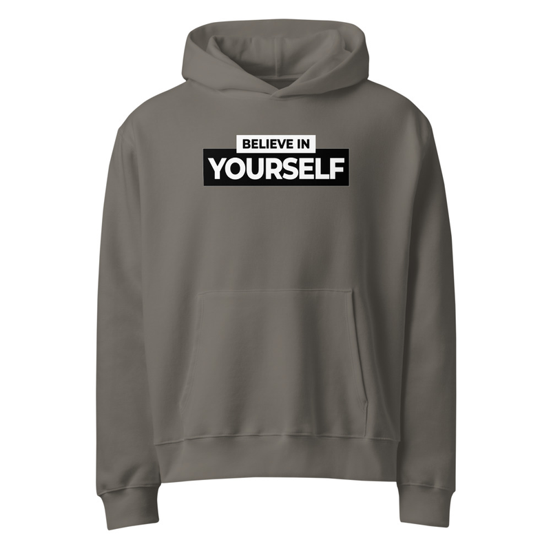 Believe Oversized heavyweight hoodie