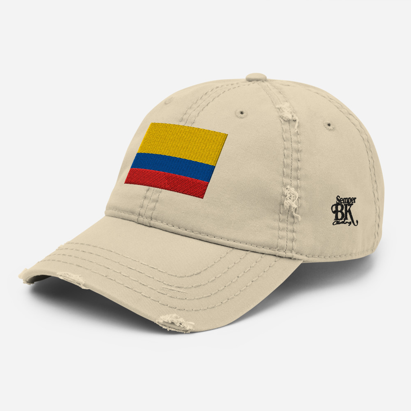 Colombiano(a) Distressed Dad Hat