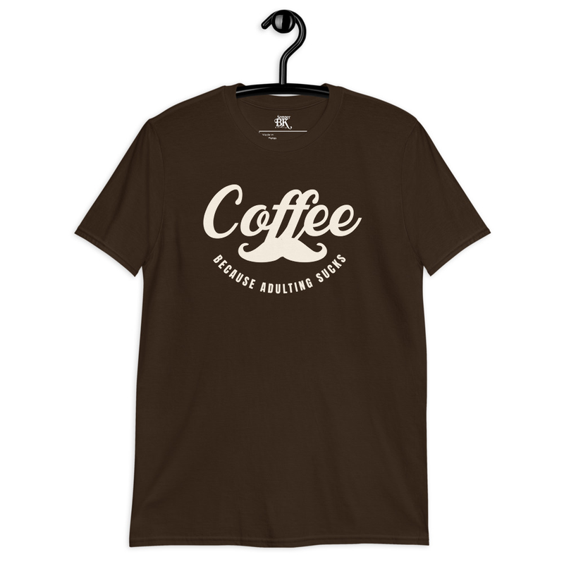 Adulting Sucks (Coffee) Short-Sleeve Unisex T-Shirt