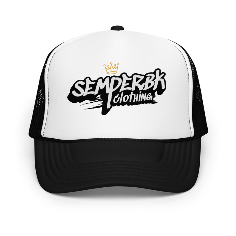 Crown semperBKclothing Foam trucker hat