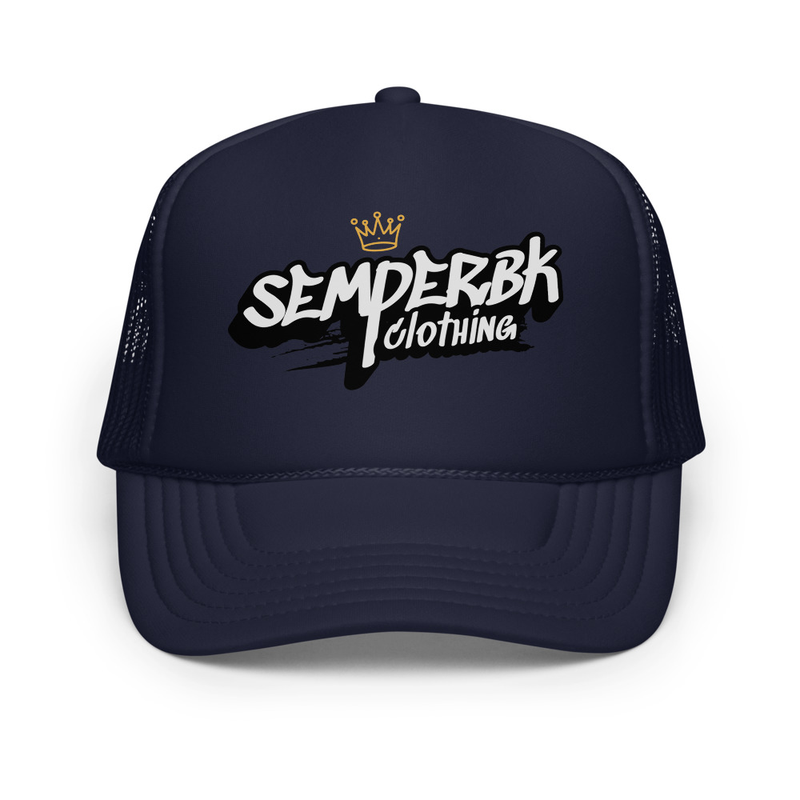 Crown semperBKclothing Foam trucker hat