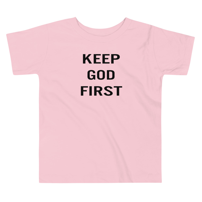 God 1st Toddler Short Sleeve Tee