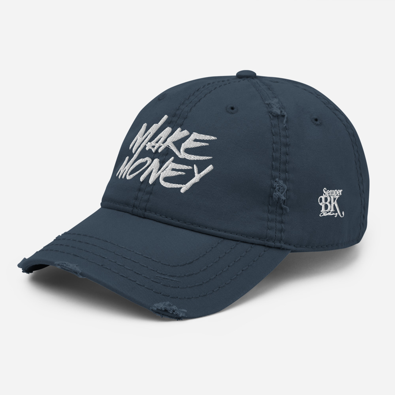 Make Money Distressed Dad Hat