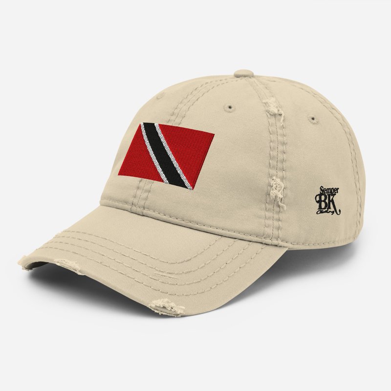 Trini Distressed Dad Hat