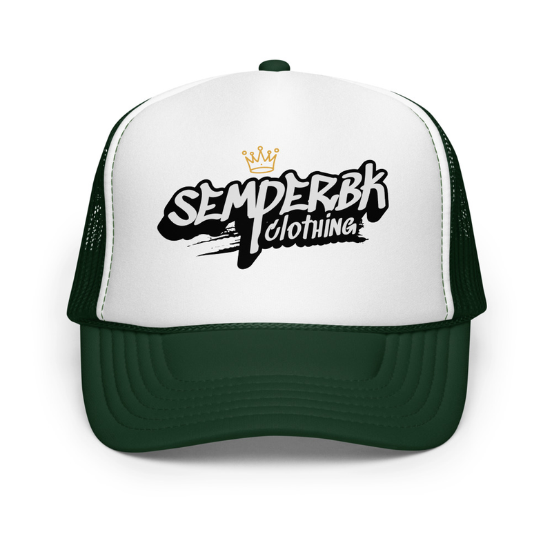 Crown semperBKclothing Foam trucker hat