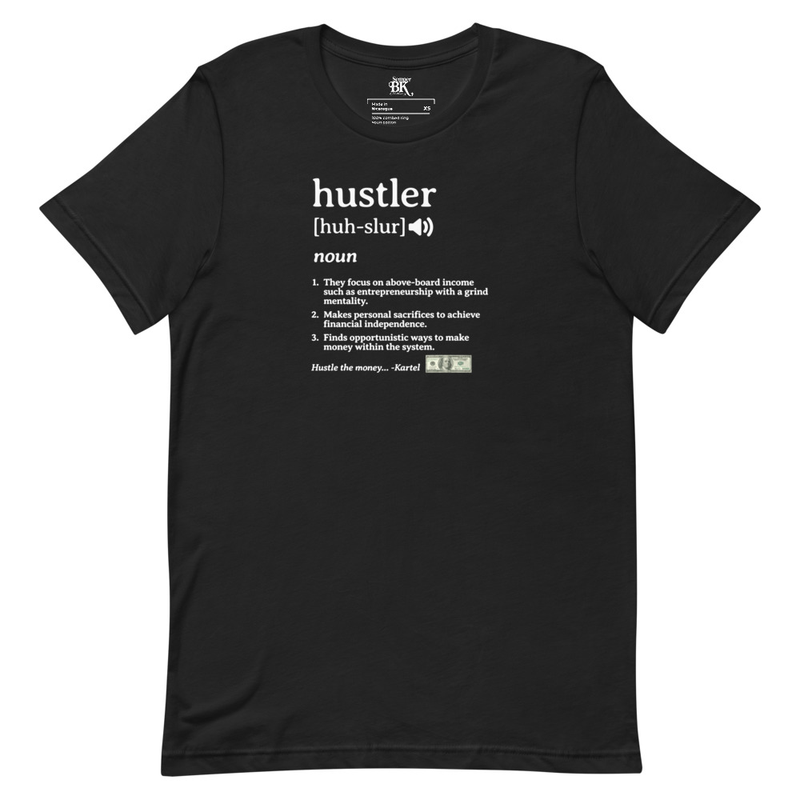 Hustler Unisex t-shirt (WHT print)
