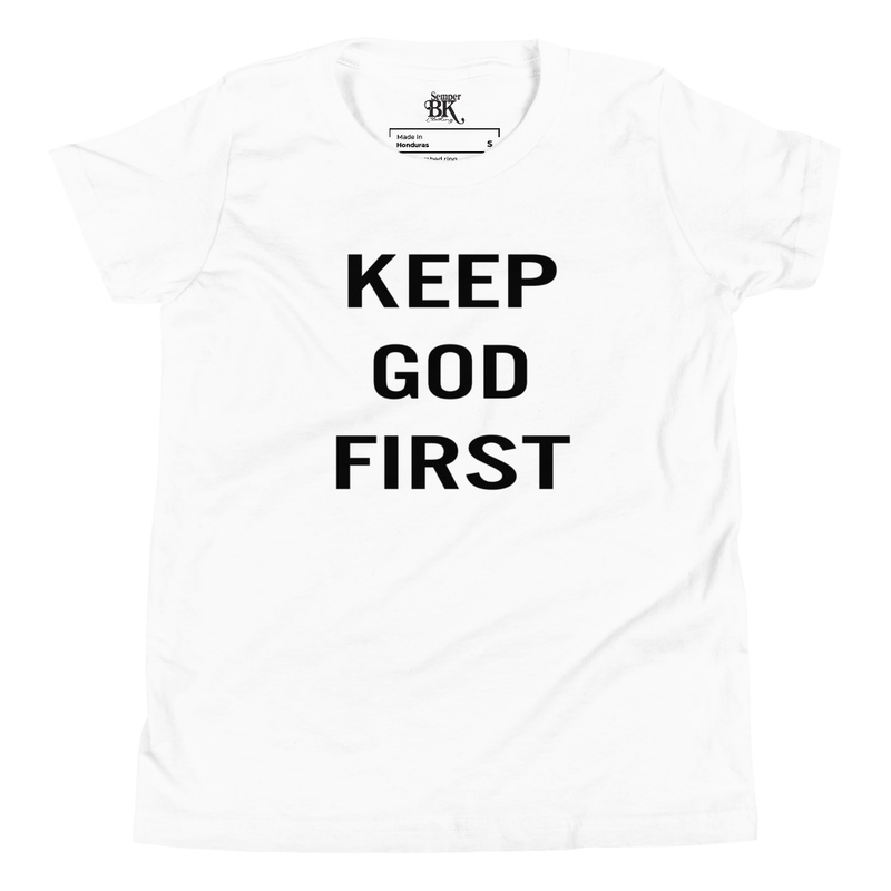 God 1st Youth Short Sleeve T-Shirt