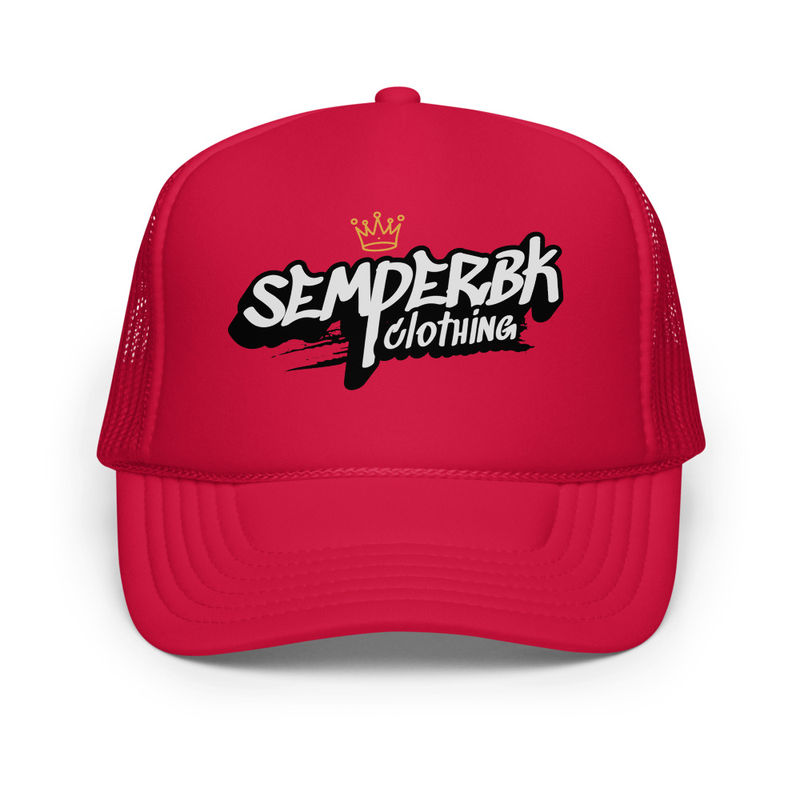 Crown semperBKclothing Foam trucker hat
