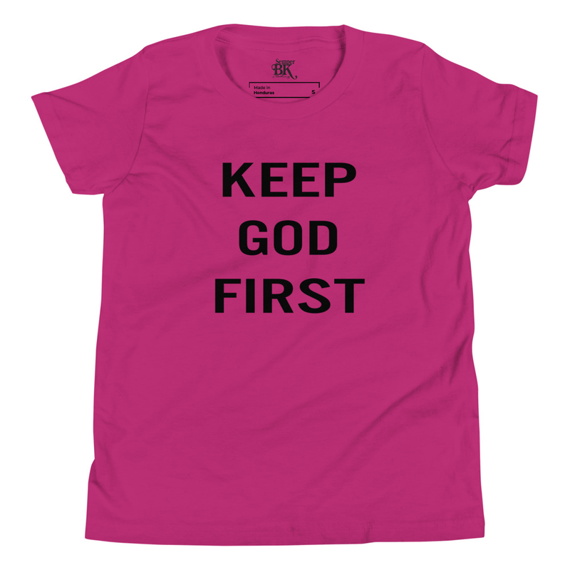 God 1st Youth Short Sleeve T-Shirt