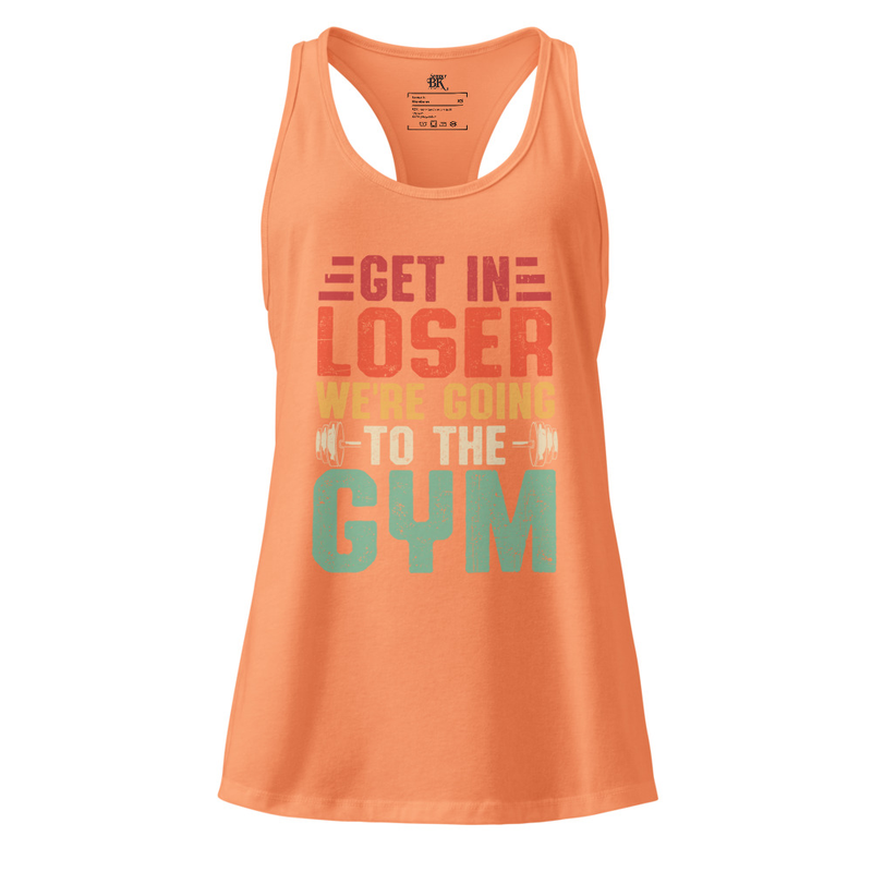 Get in Loser Women’s fitted racerback tank top