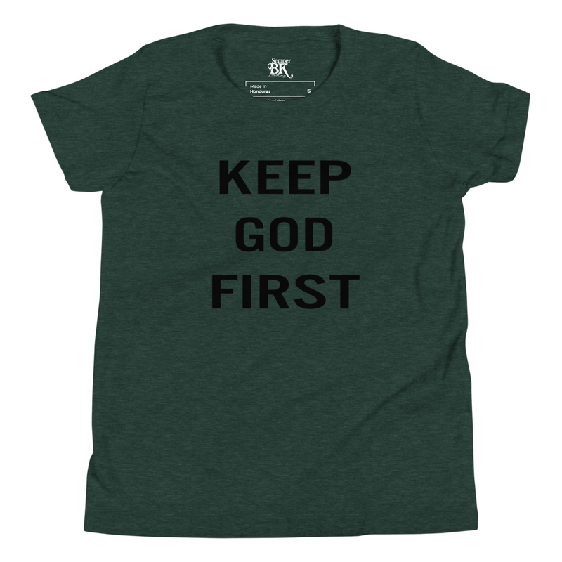 God 1st Youth Short Sleeve T-Shirt