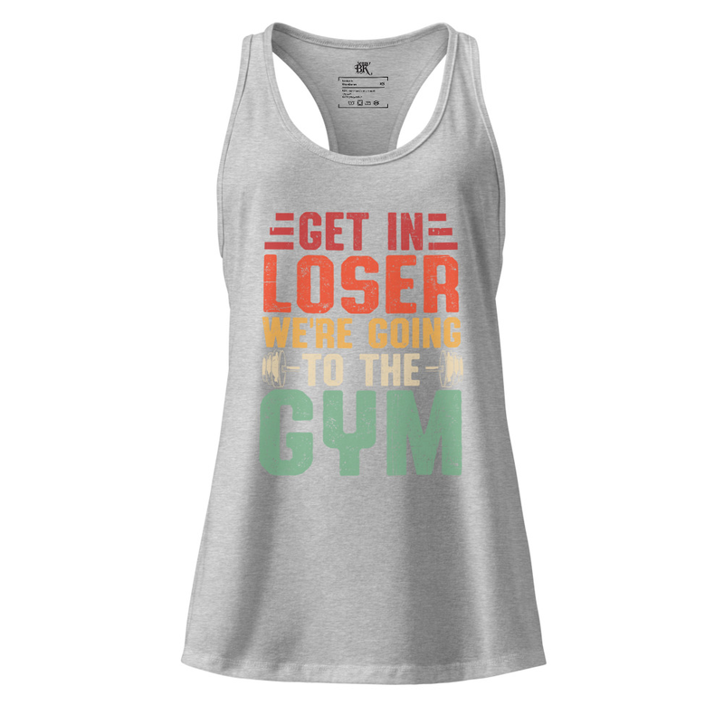 Get in Loser Women’s fitted racerback tank top