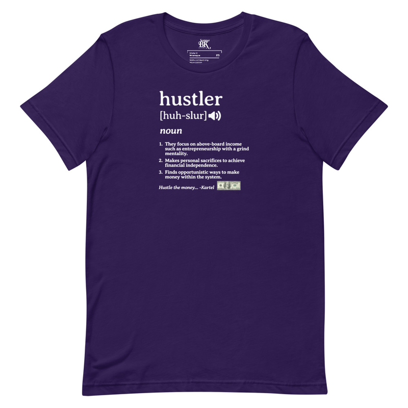 Hustler Unisex t-shirt (WHT print)