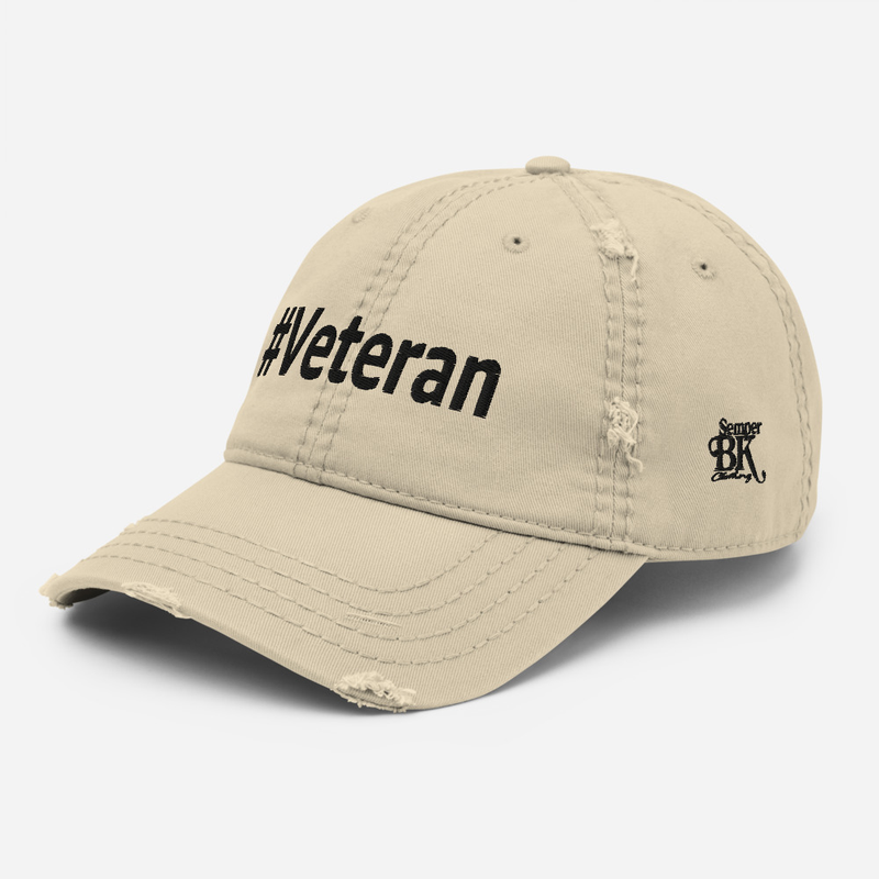 Veteran Distressed Dad Hat