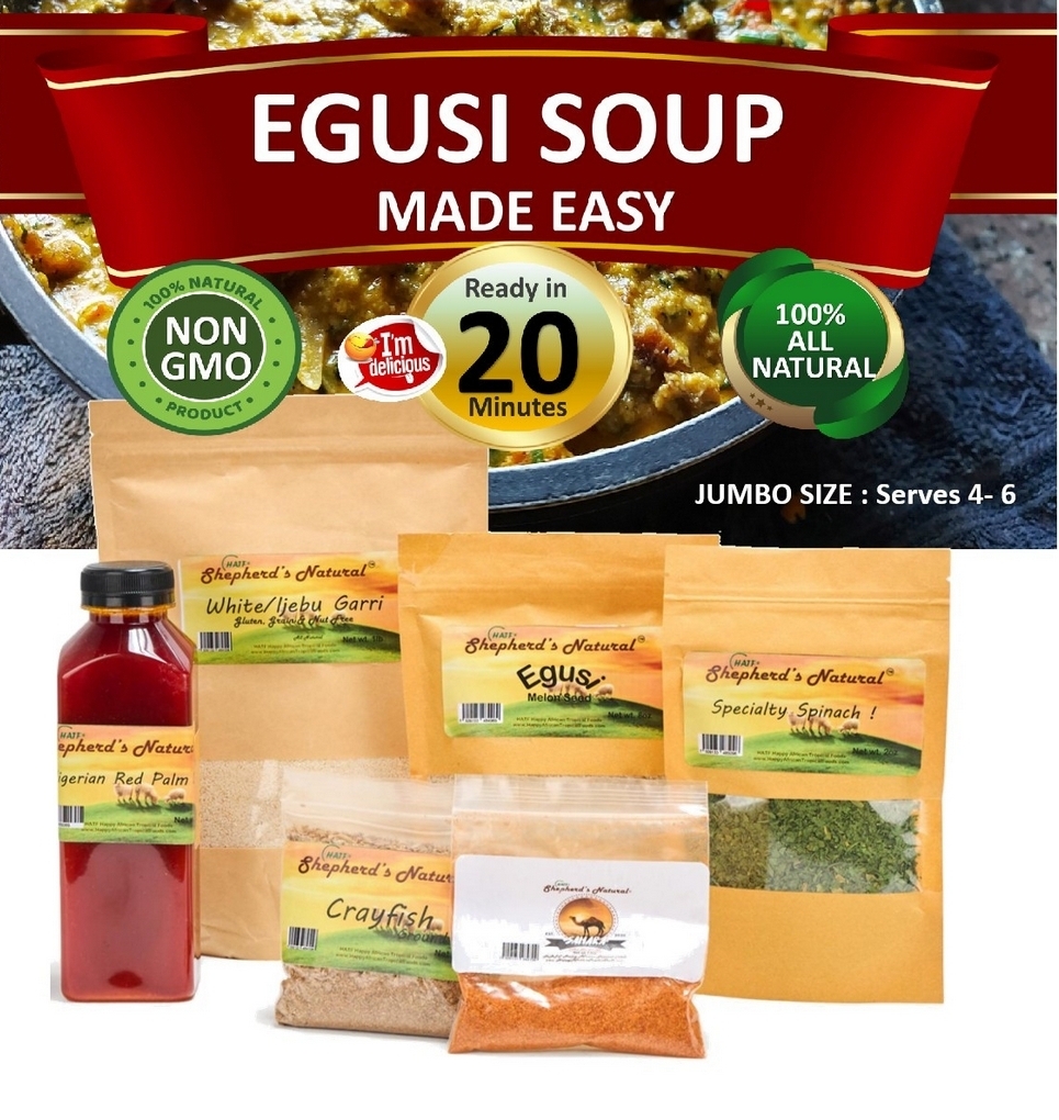 Egusi Soup Made Easy Kit (Ready in 20mins)