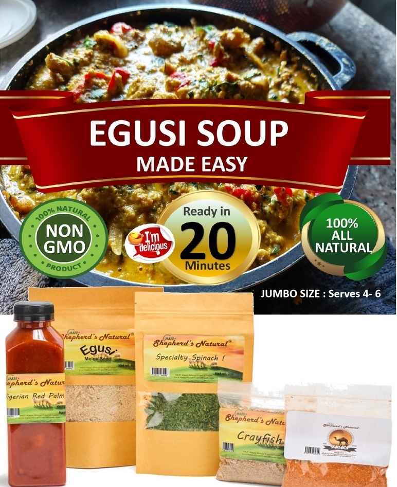 Egusi Soup Made Easy Kit (Ready in 20mins)