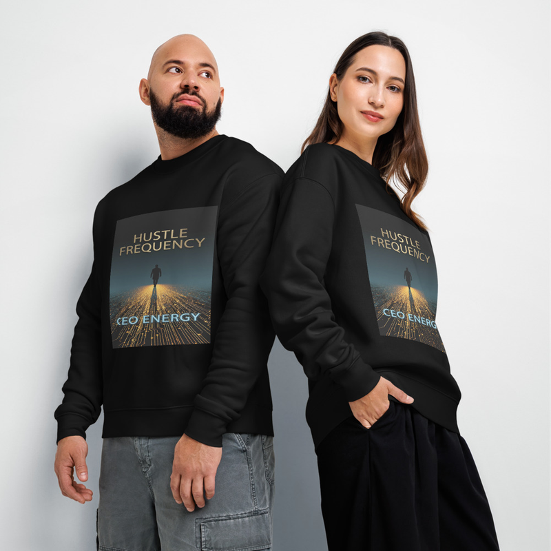 Hustle Frequency | Unisex relax crew neck sweatshirt