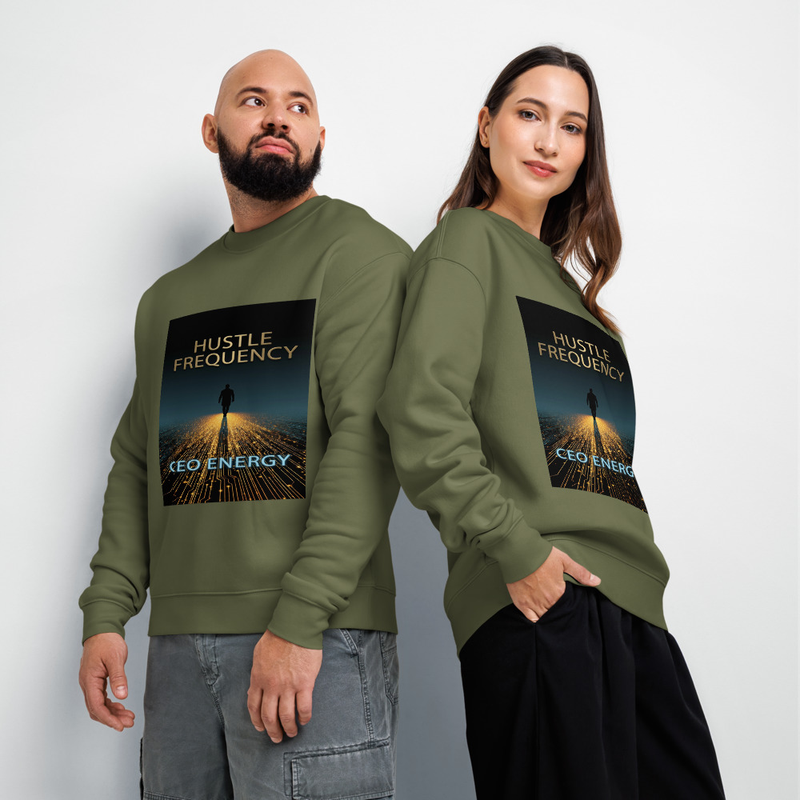 Hustle Frequency | Unisex relax crew neck sweatshirt