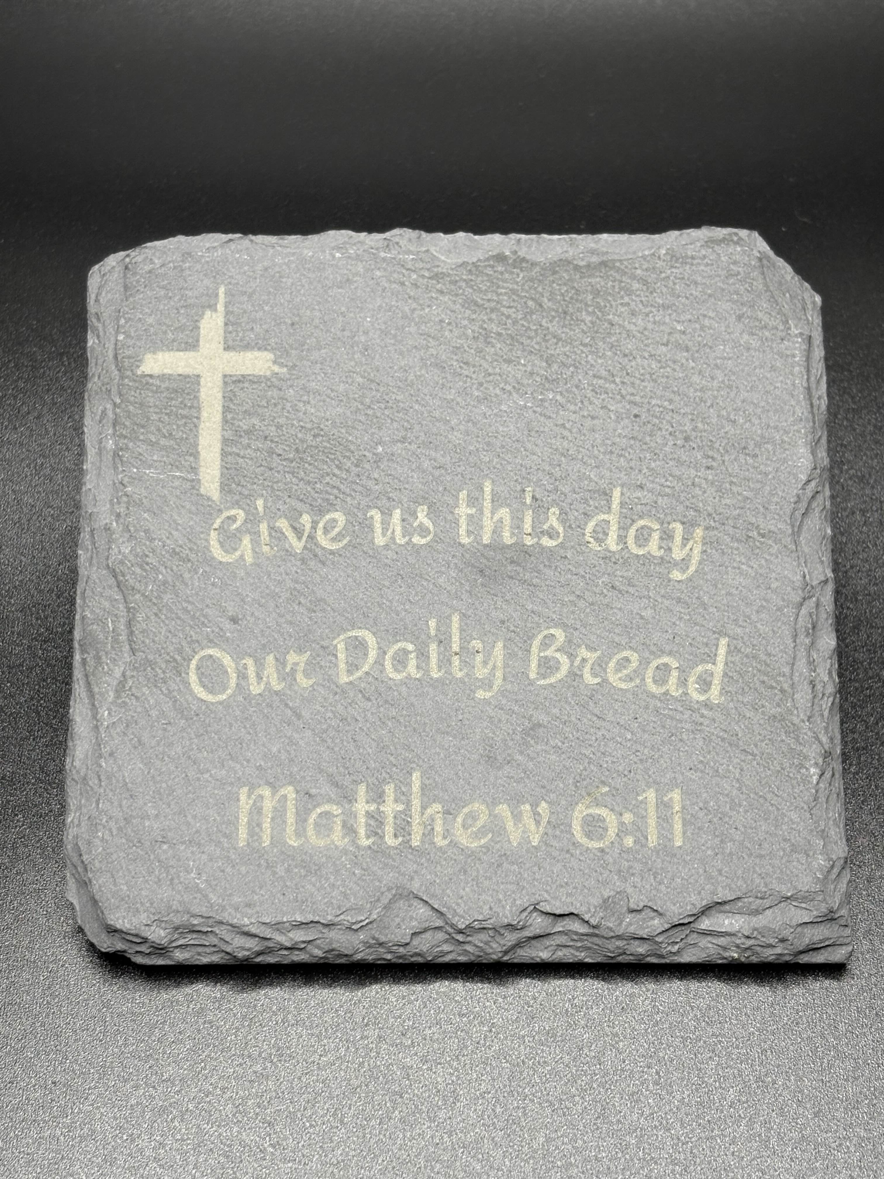 Inspirational Bible Verse Slate Plaque