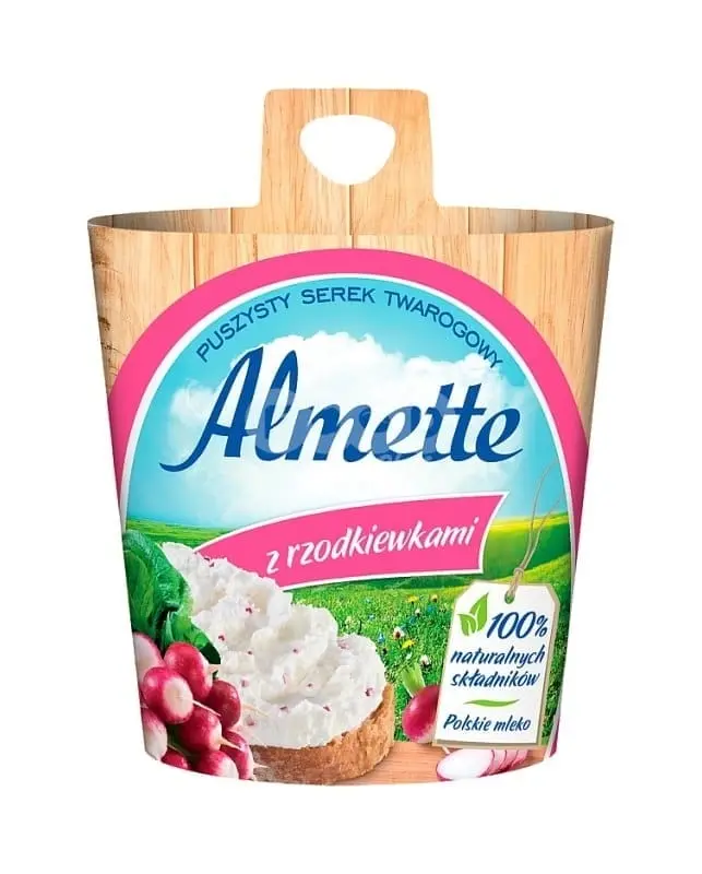 ALMETTE CHEESE RADISH 150G
