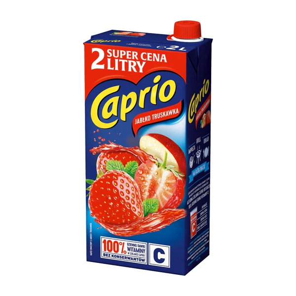 CAPRIO 2L APPLE/STAWBERRY DRINK