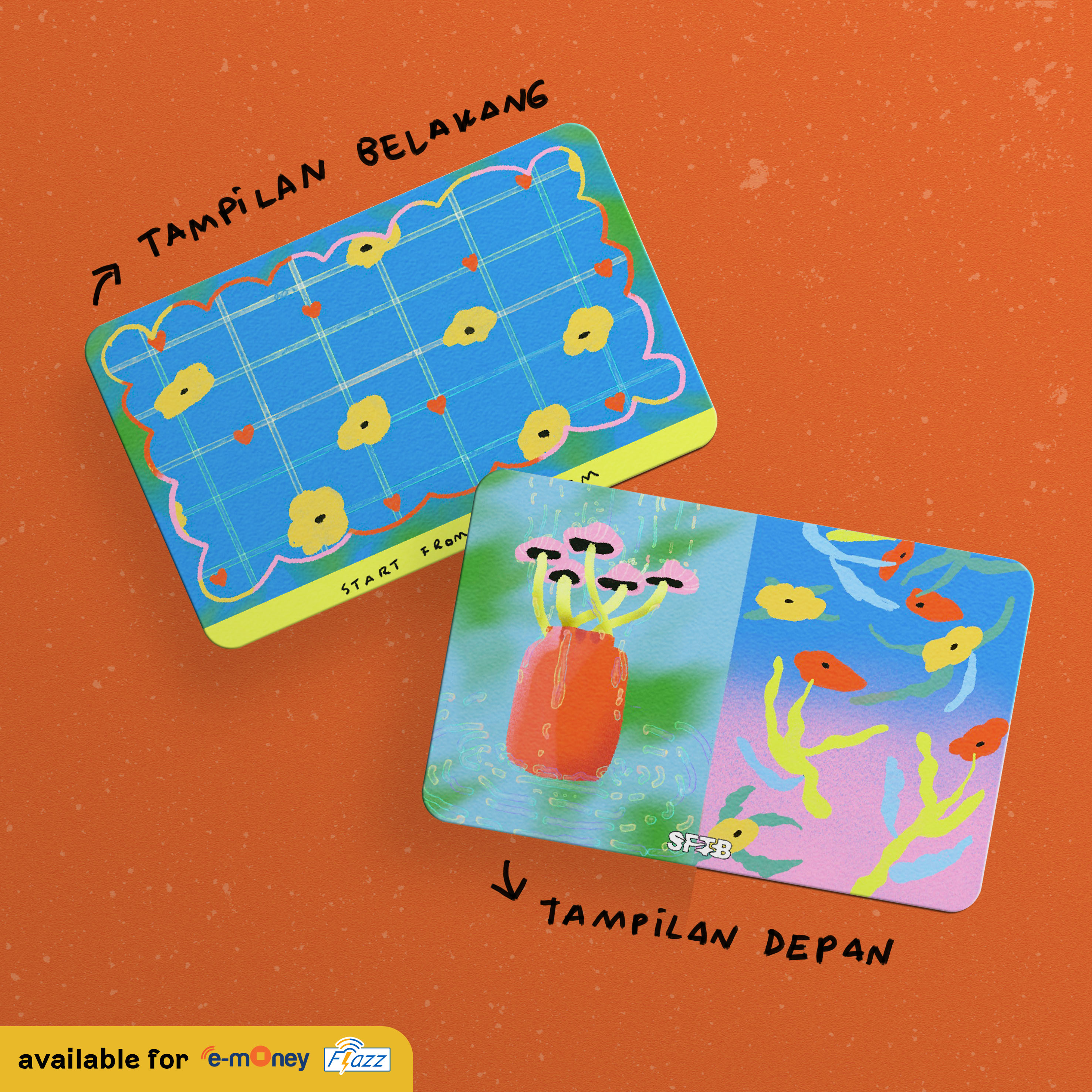 Start From The Bottom - E-Money / Flazz Card - Drip & Drop