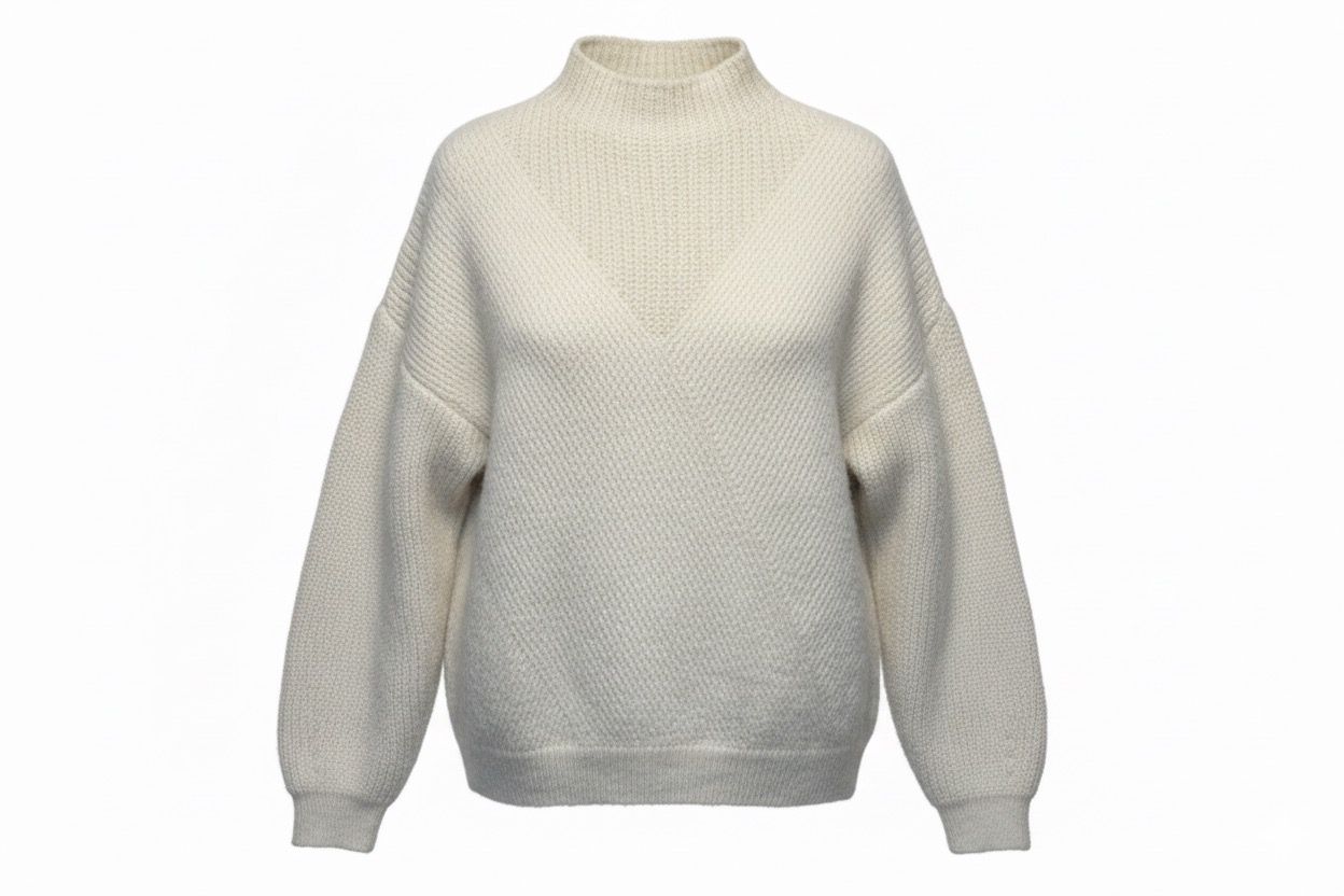 Cozy oversize pullover High Neck 