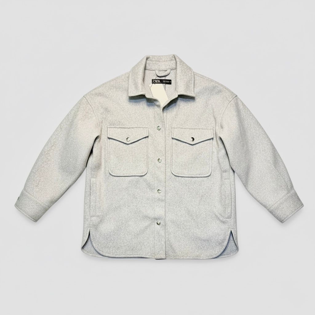 Zara Shirt Jacket - Grey