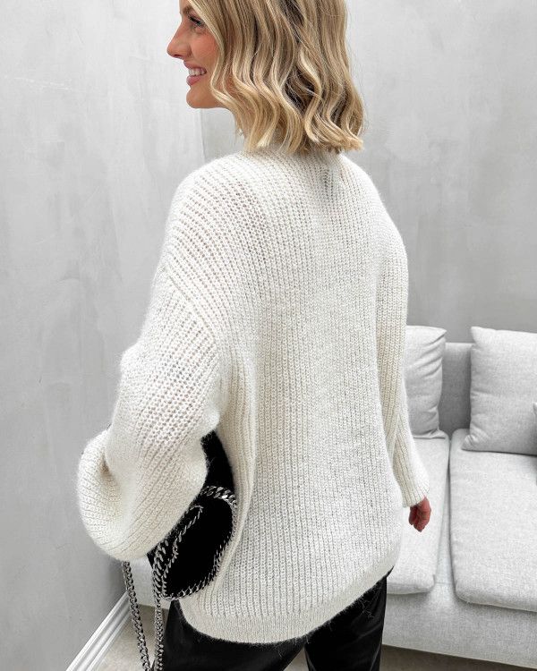 Cozy oversize pullover High Neck 