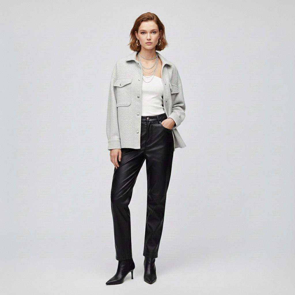 Zara Shirt Jacket - Grey