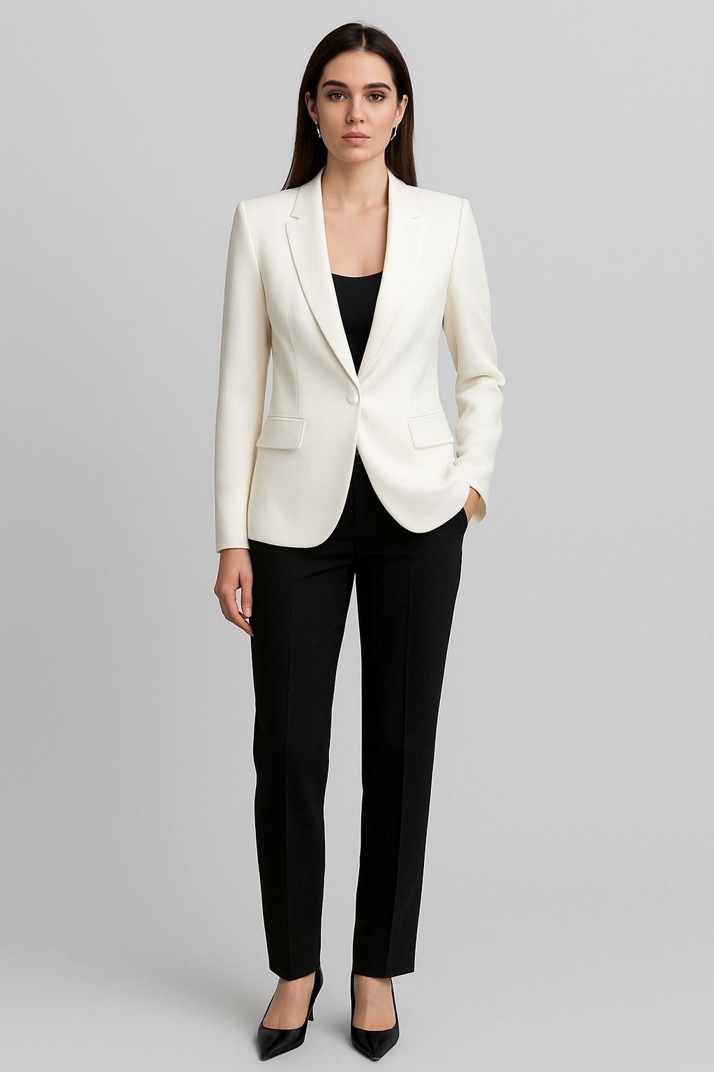 Zara White blazer