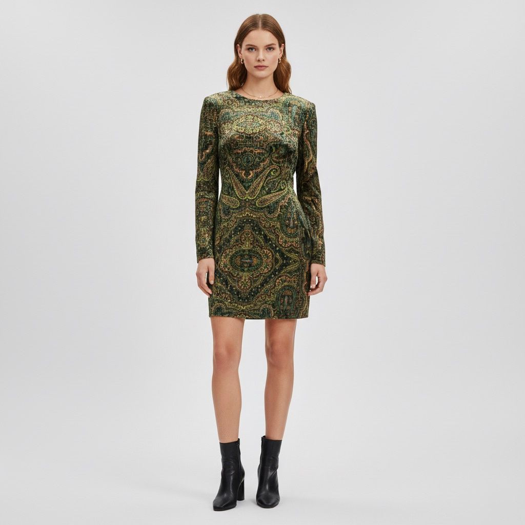 Zara velvet mini dress