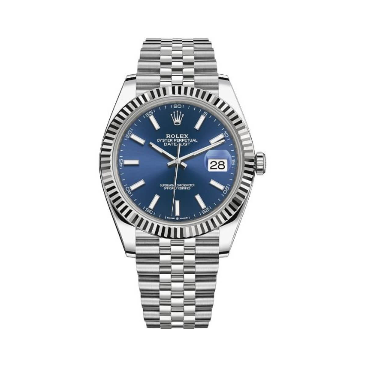  DateJust 41 126334 904L SS VSF 1:1 Best Edition V2 Blue Dial On Jubilee Bracelet DD3235