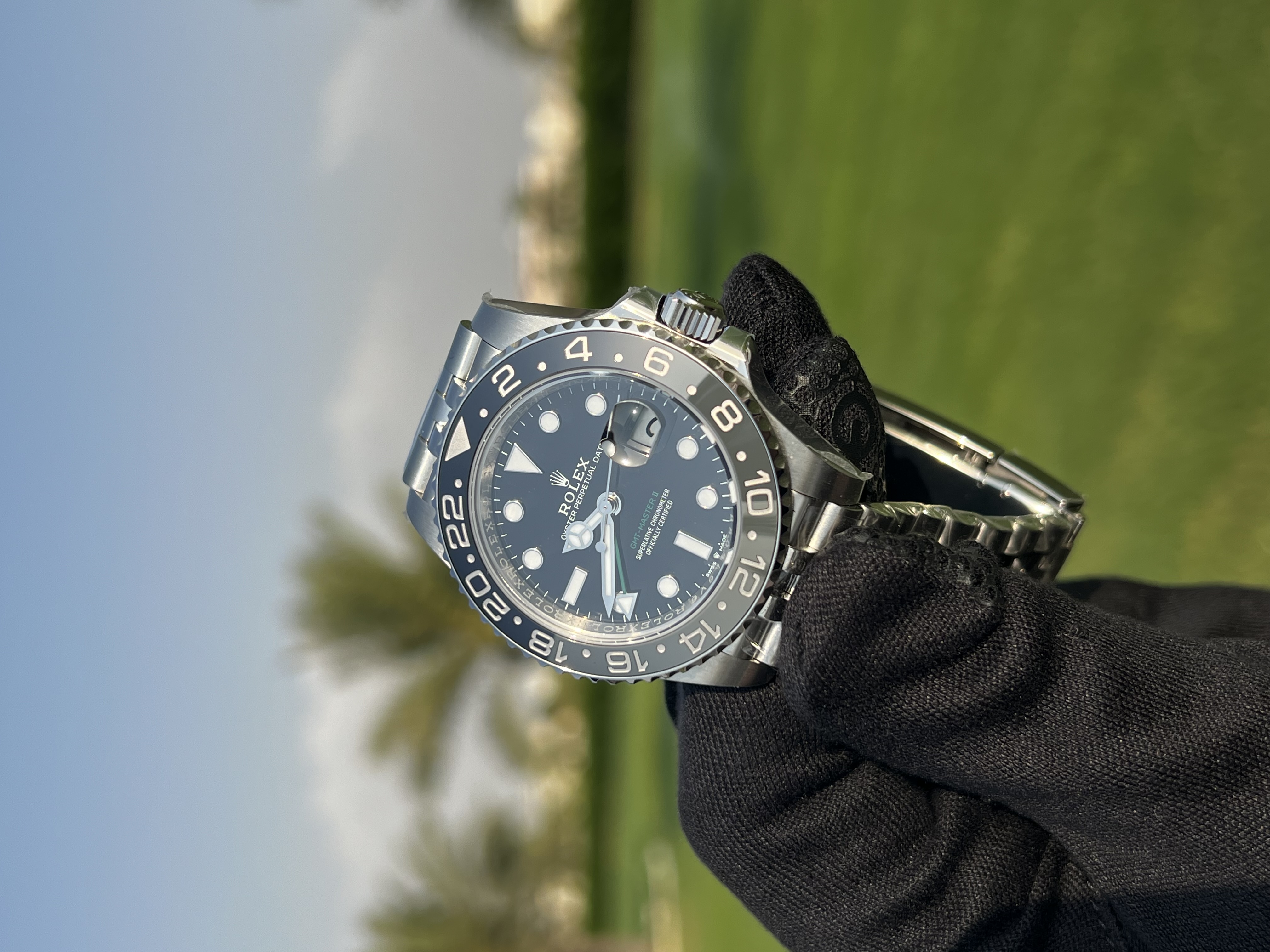 GMT-Master II 126710 GRNR Black/Gray Ceramic 904L Steel VSF 1:1 Best Edition on Jubilee Strap DD3285 V3