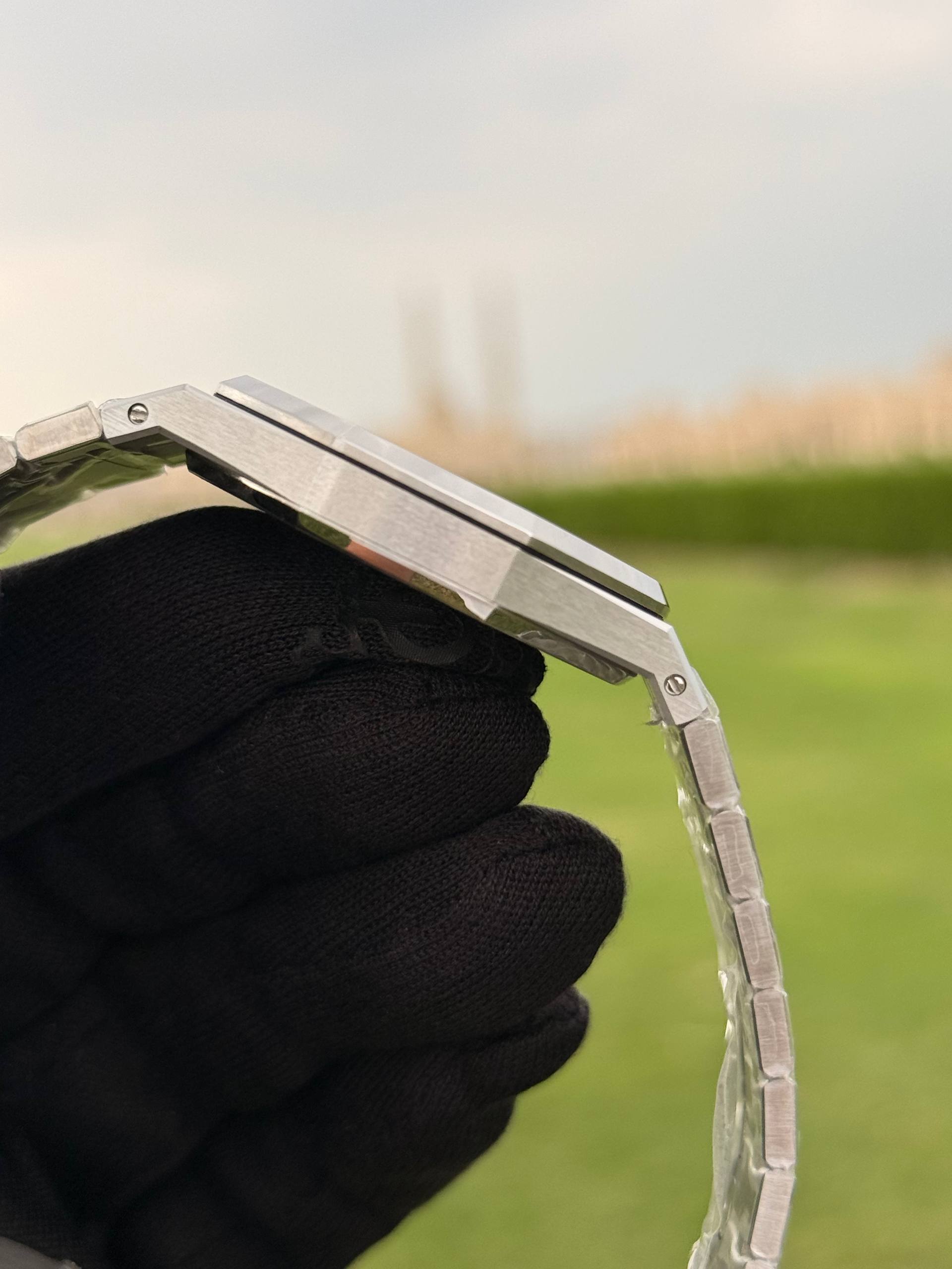 Royal Oak 39mm 15202 SS ZF 1:1 Best Edition Blue Textured Dial on SS Bracelet A2121