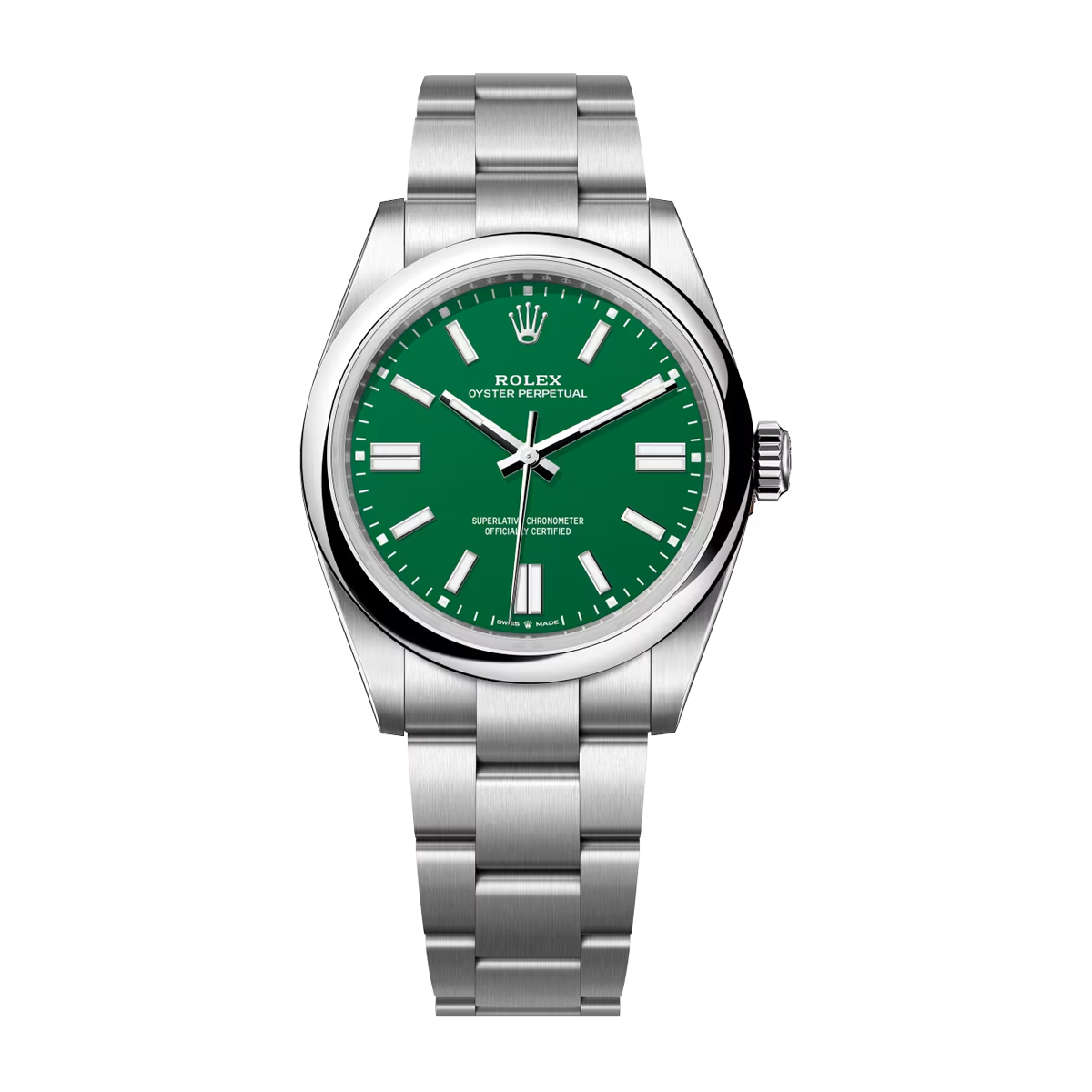 Oyster Perpetual 124300 41mm VSF 1:1 Best Edition 904L Steel Green Dial VS3235