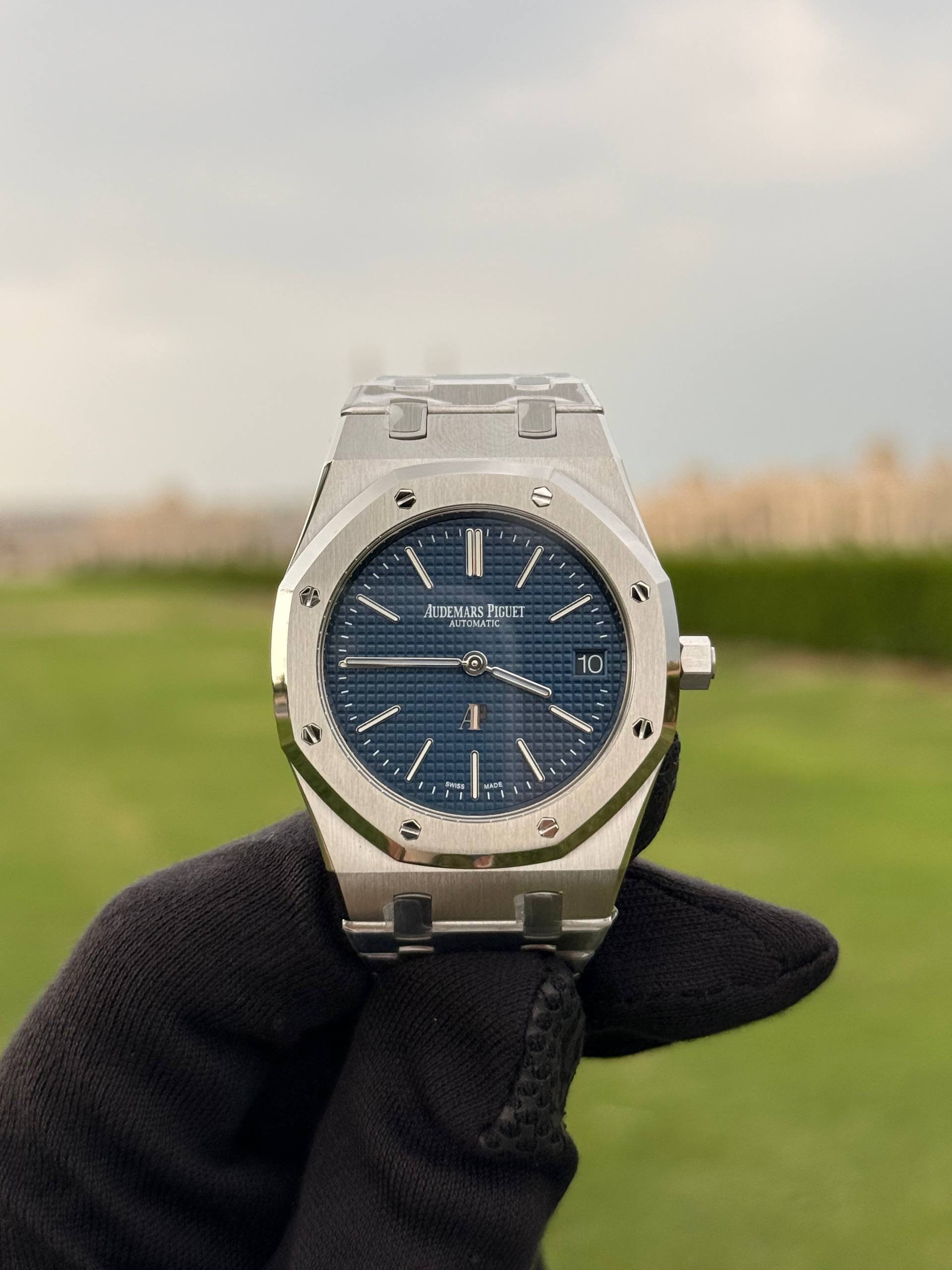 Royal Oak 39mm 15202 SS ZF 1:1 Best Edition Blue Textured Dial on SS Bracelet A2121