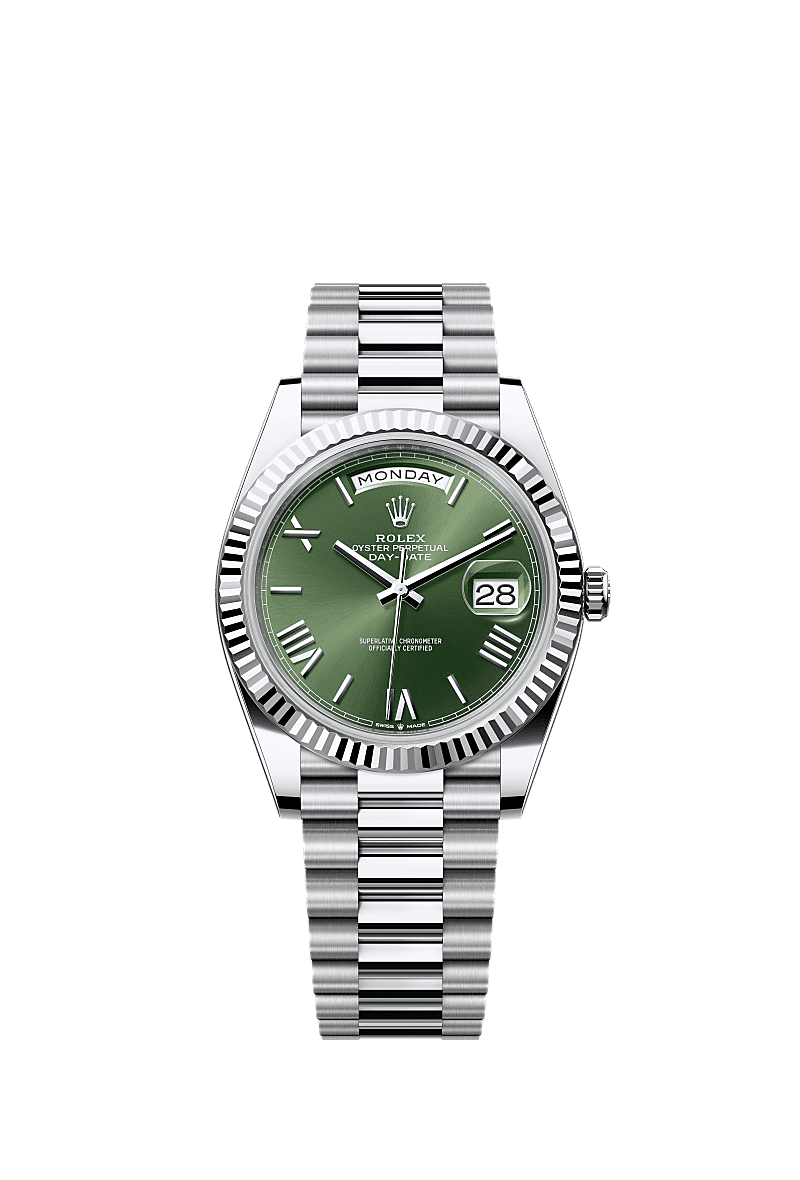 DayDate 40 228239 VSF 1:1 Best Edition Green Roman Dial on President Bracelet VS3255 V2(Gain Weight)