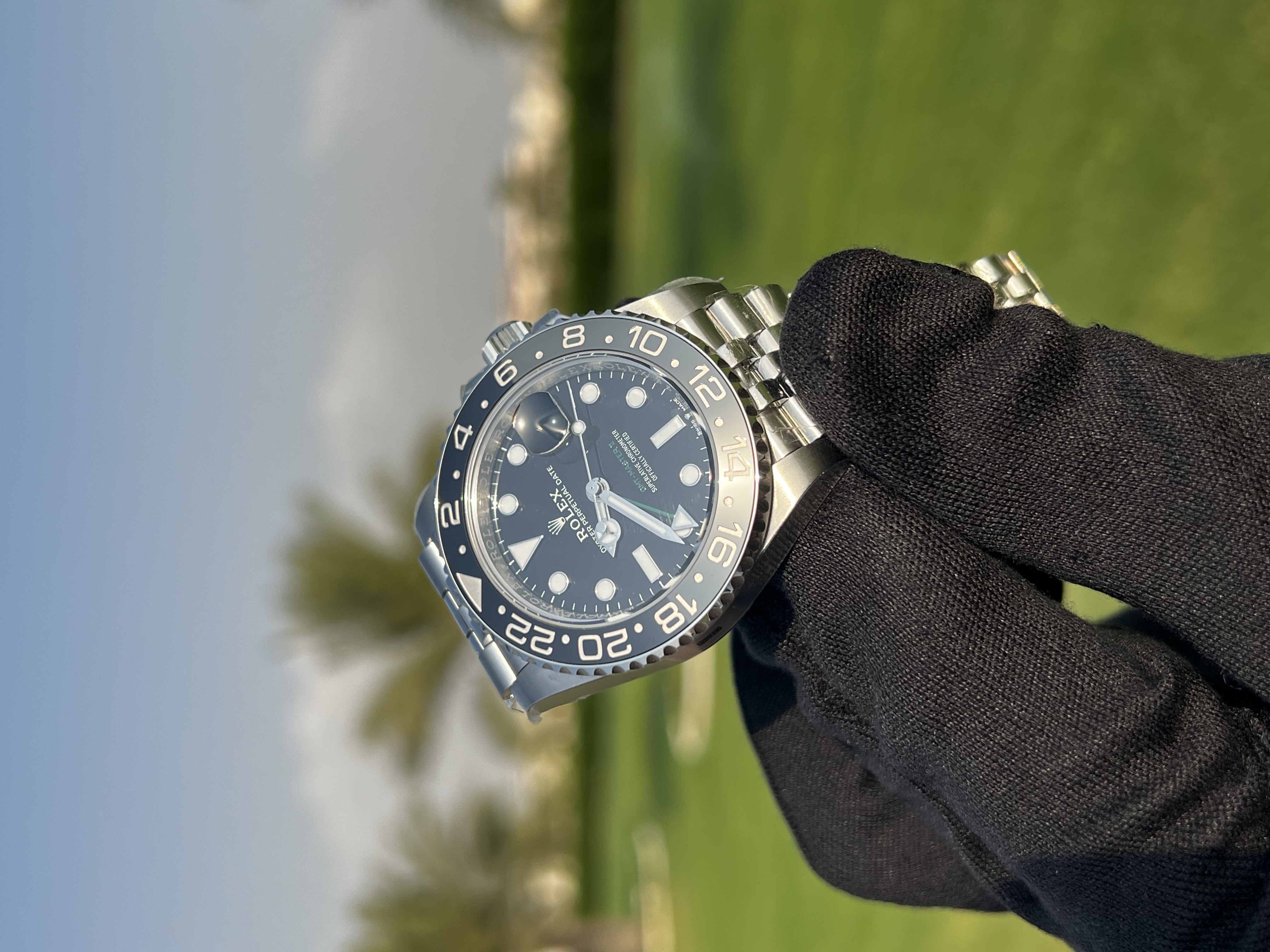 GMT-Master II 126710 GRNR Black/Gray Ceramic 904L Steel VSF 1:1 Best Edition on Jubilee Strap DD3285 V3