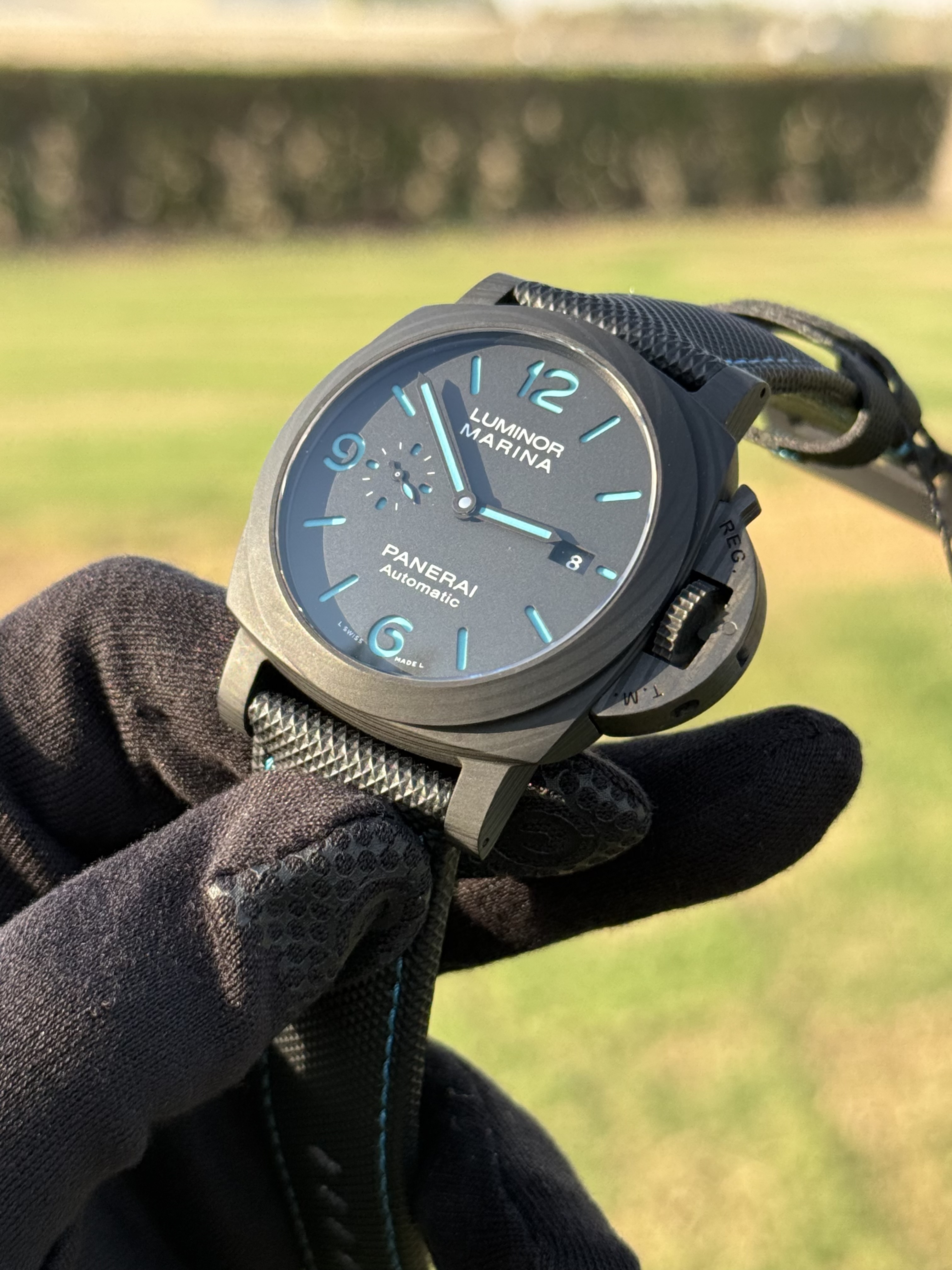 PAM1661 CARBOTECH VSF 1:1 BEST EDITION ON BLACK KEVLAR COMPOSITE STRAP P.9010