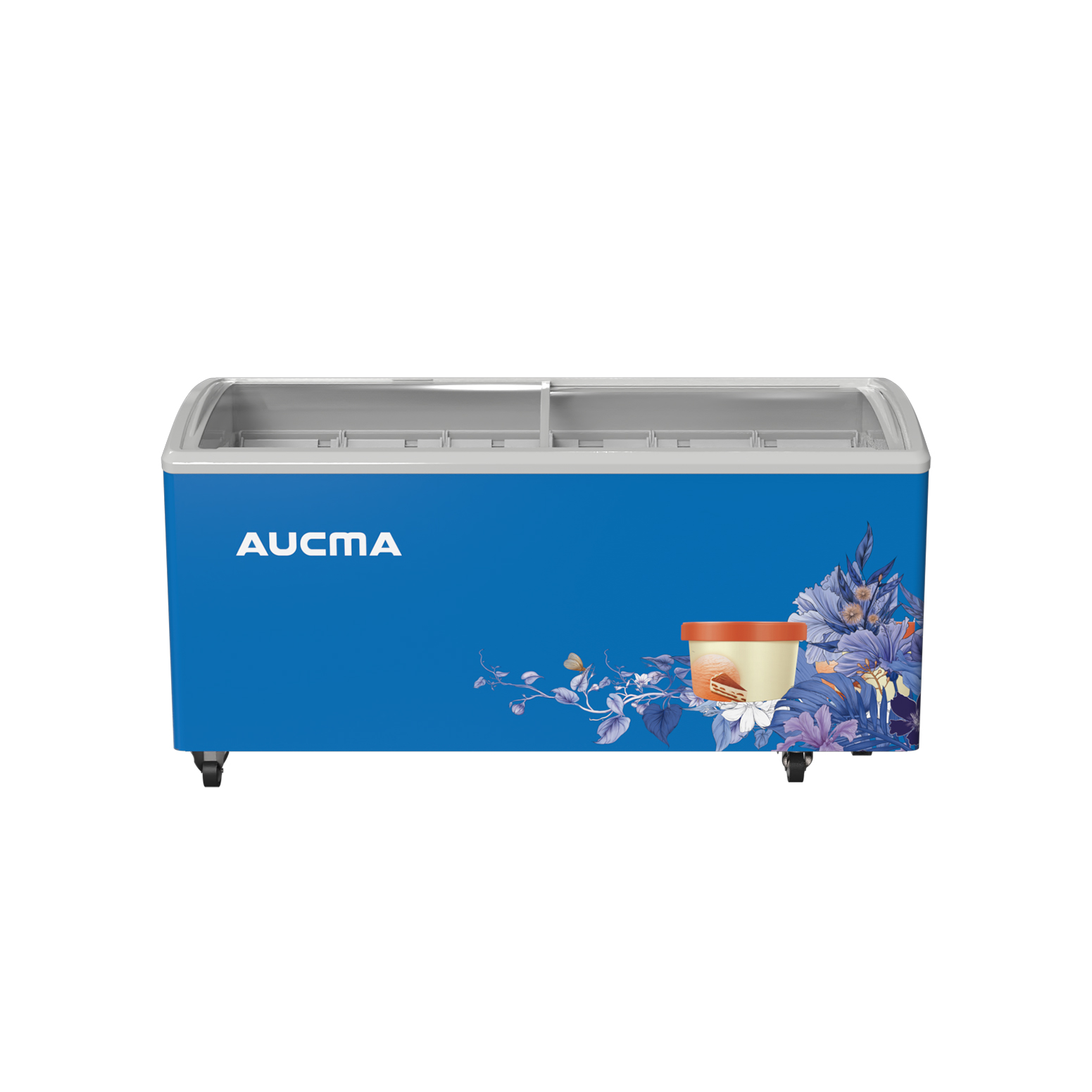 Zamrażarka skrzyniowa AUCMA SD-520 – 345 L | -10°C do -30°C | R290 | Na kółkach