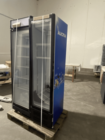 Lodówka ekspozycyjna AUCMA SC-260D – 260 L | 0–10°C | R600a | Witrynowa lodówka stojąca