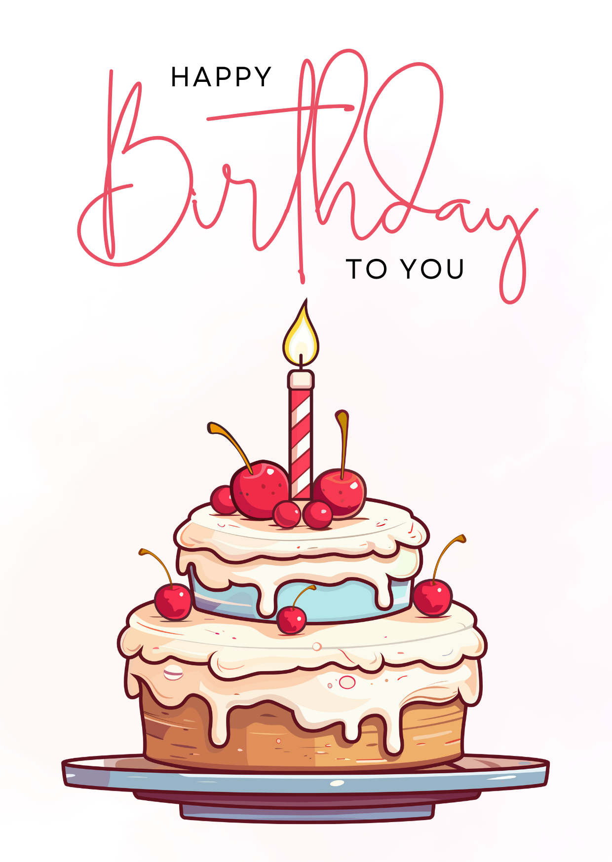 Birthday Cake digital card