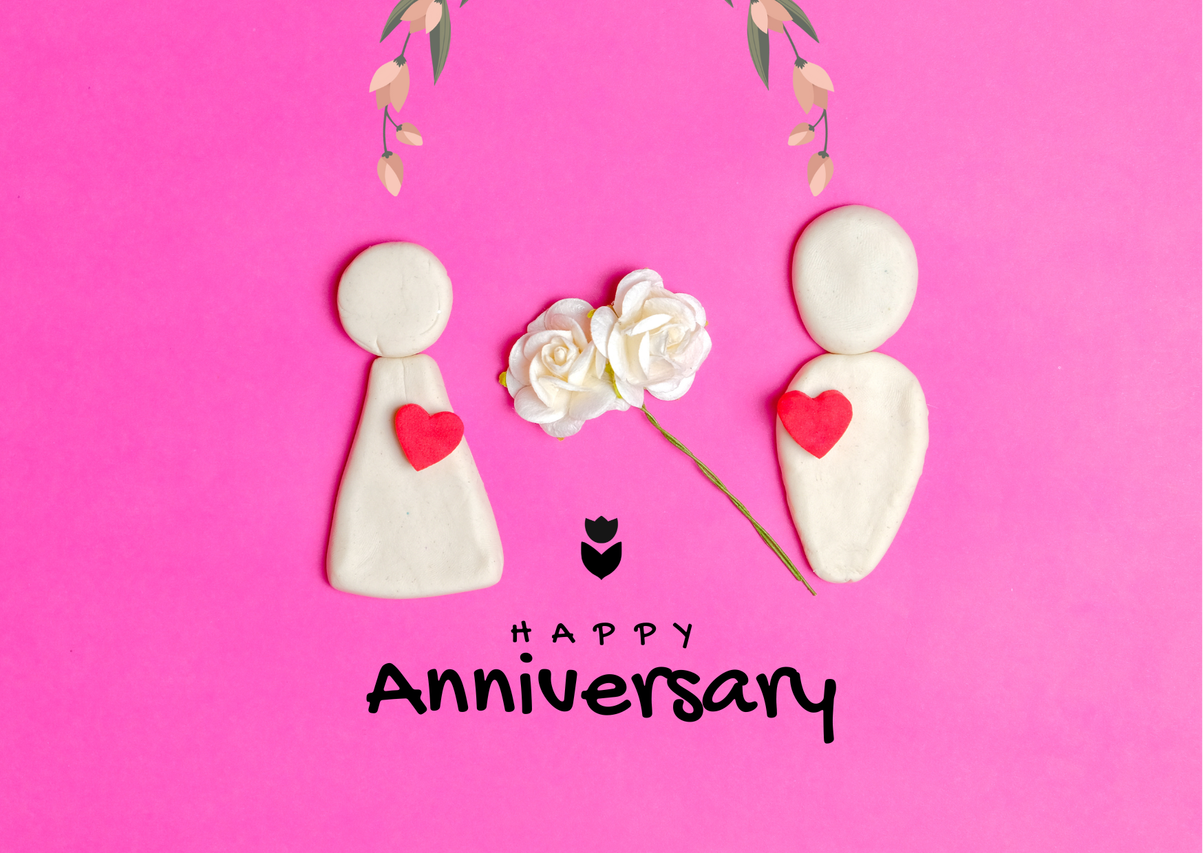 Anniversary Clay Figurine digital card