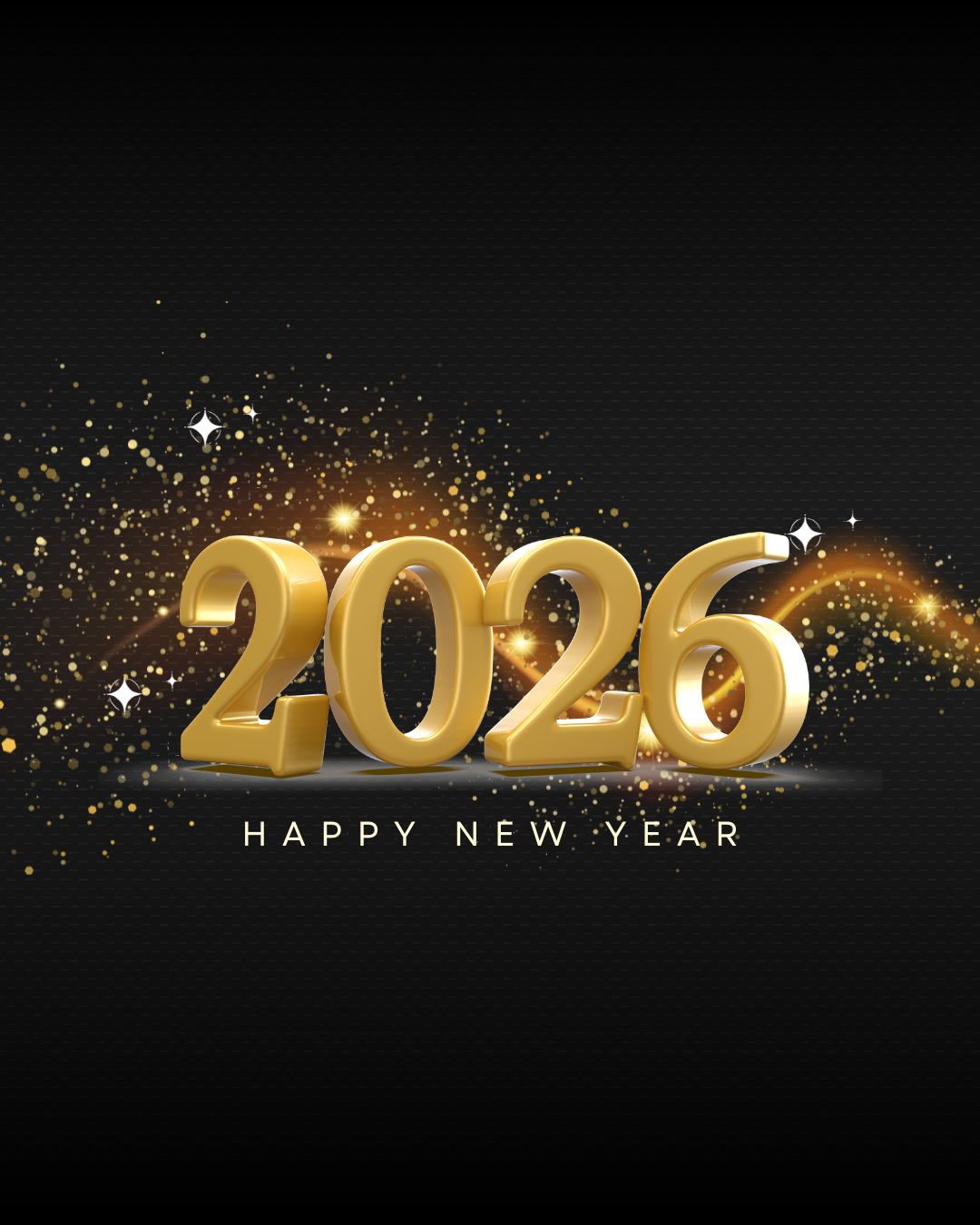 2026 Golden New Year Decoration gif