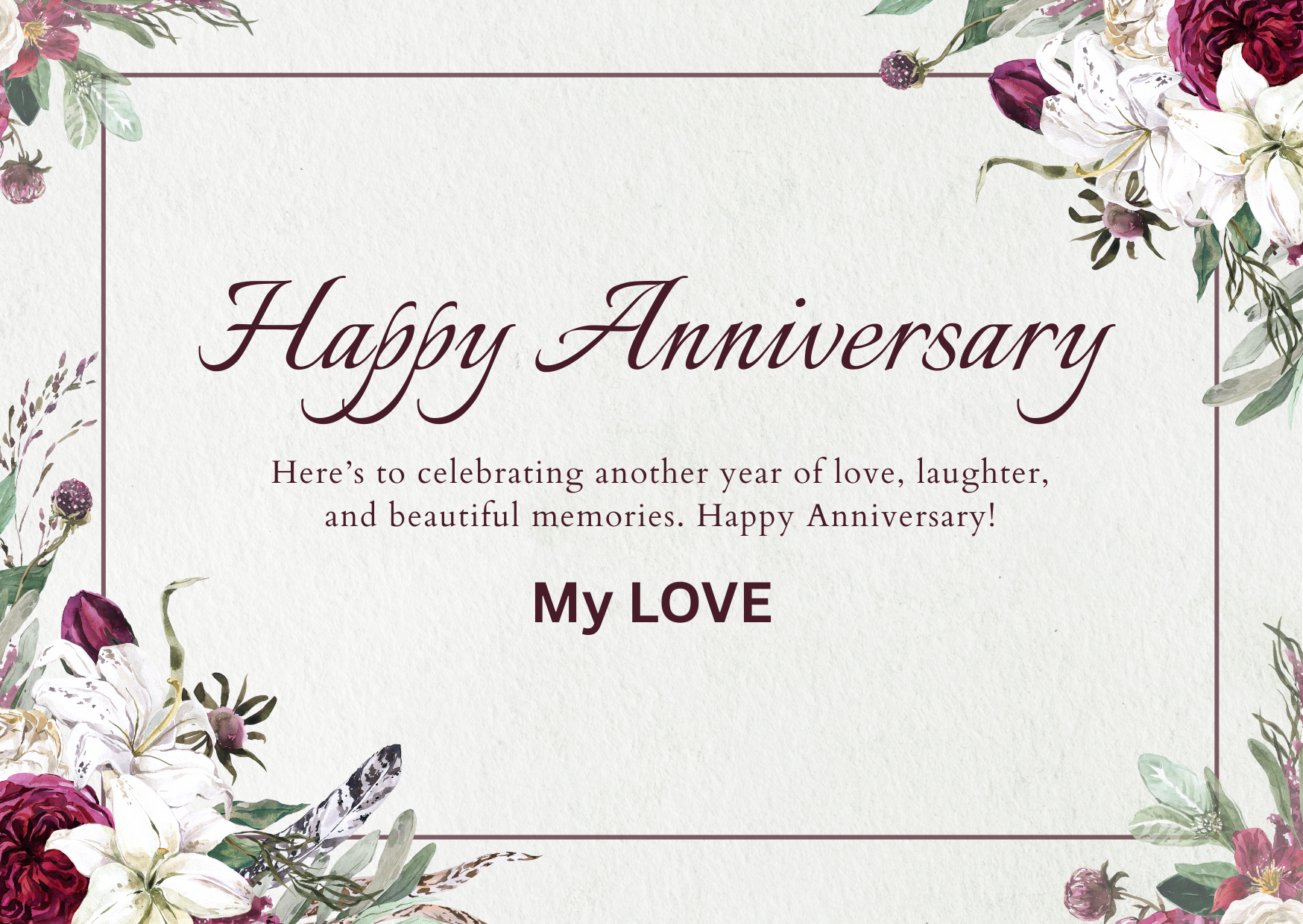 Anniversary Greeting Card