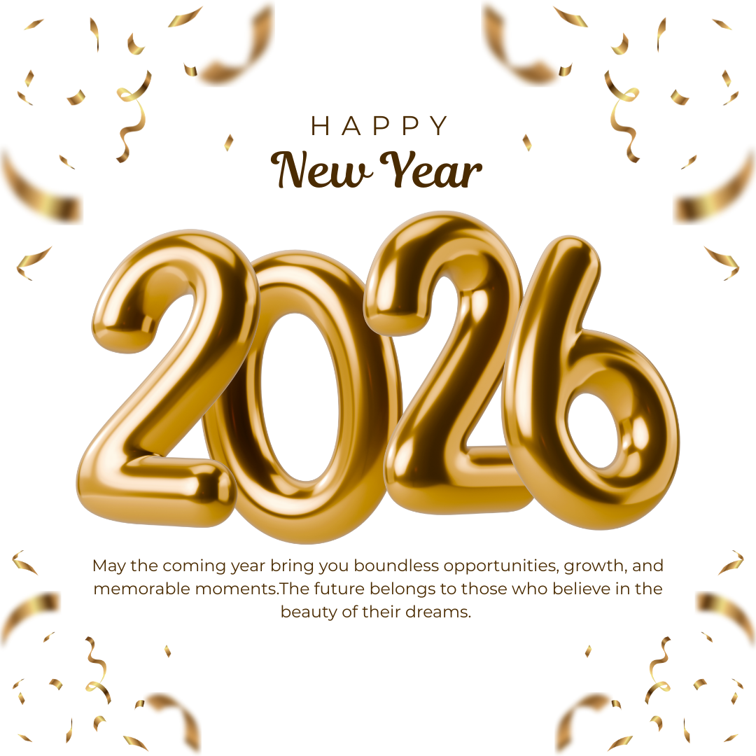 Gold Modern New Year 2026 