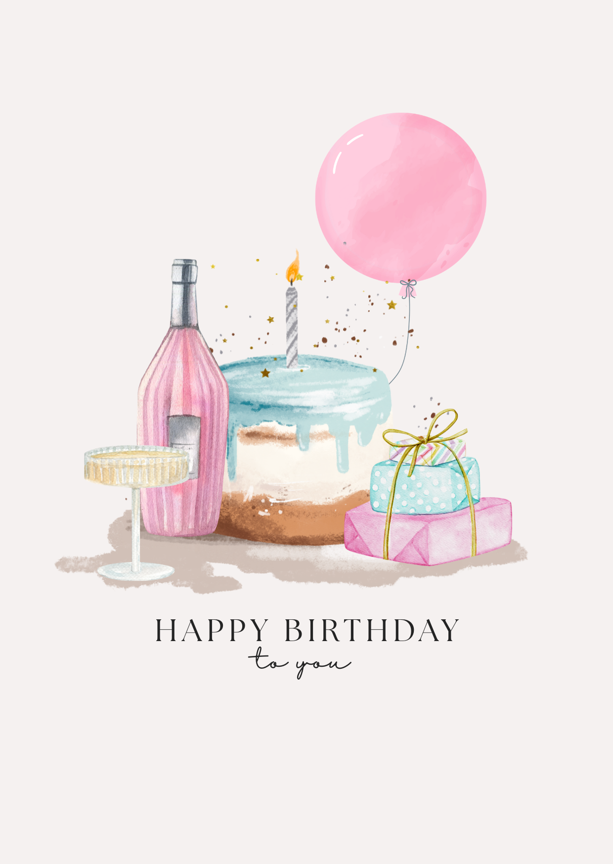Birthday Celebration Gift Set Card